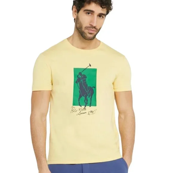 Polo Ralph Lauren Short-Sleeve Big Pony Player Block Graphic Tee, Medium NWT - Picture 3 of 7